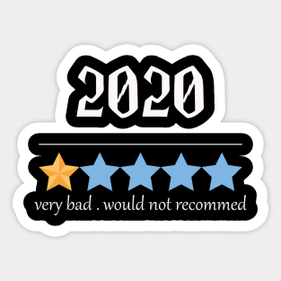 2020 one star sucks year Sticker